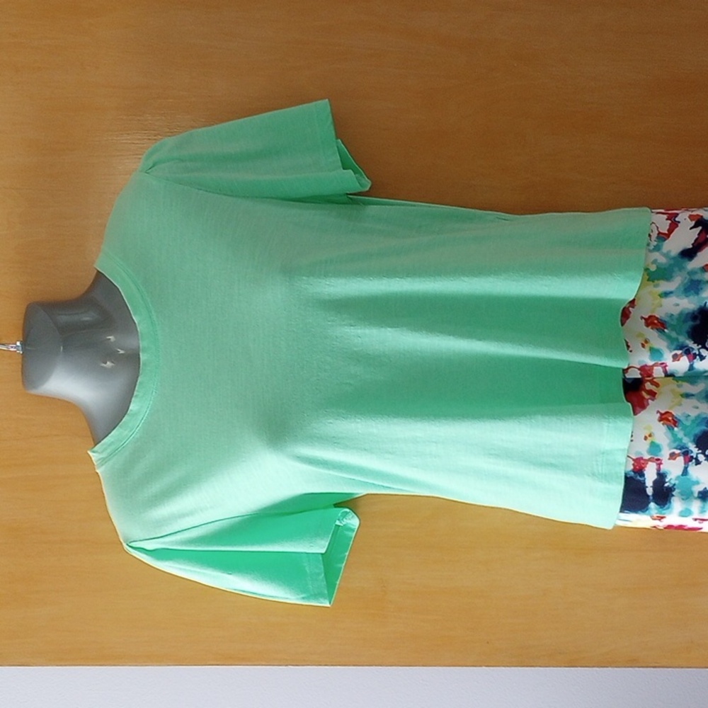 Mint Green Boxy Tee Shirt M